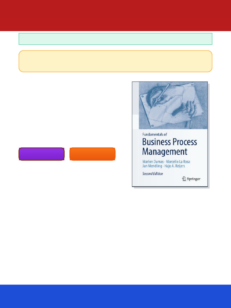 Fundamentals of Business Process Management Marlon Dumas Ebook Sharp ...