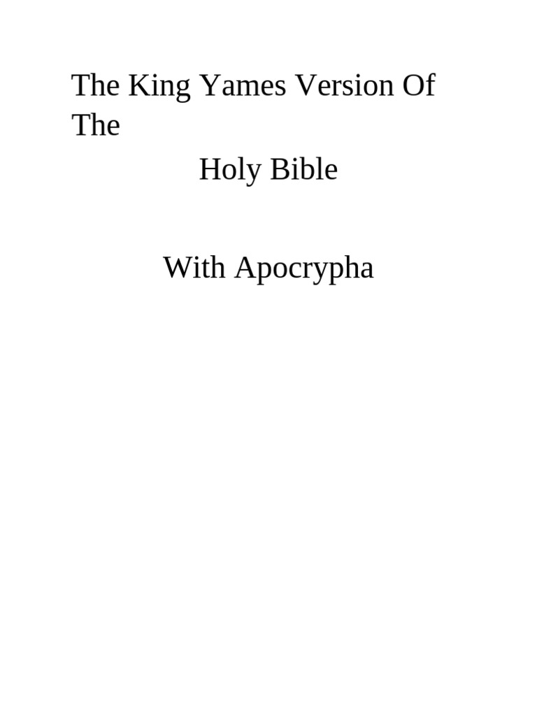 King James Bible with Apocrypha PDF | PDF | Serpents In The Bible | Bible
