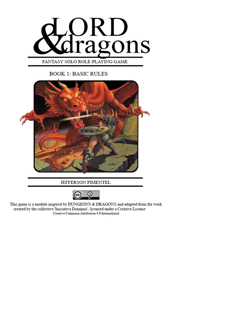 Fantasy Solo RPG: Basic Rules Guide | PDF | Dungeons & Dragons | D20 System