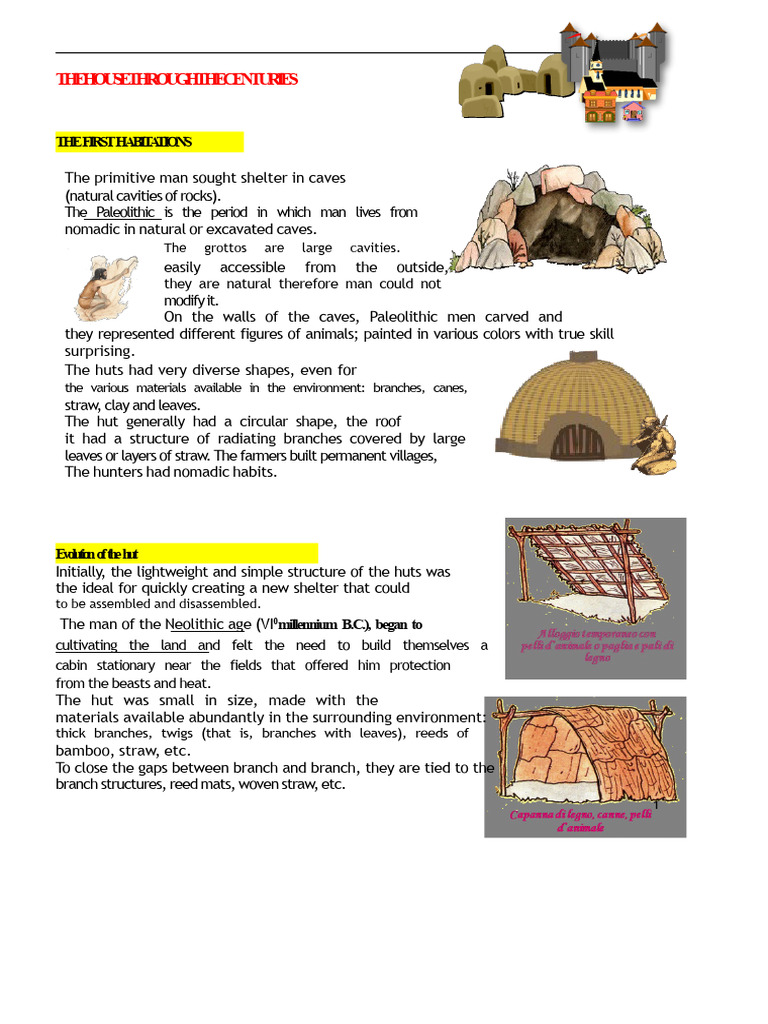 Evolution of Human Dwellings Through Ages | PDF