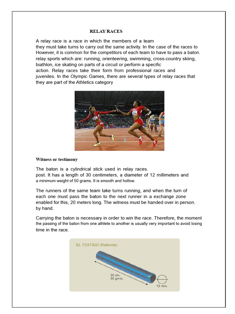 RELAYS | PDF | Racing
