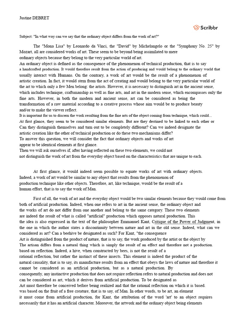 Example-philosophy-essay-3 | PDF | Idea | Existence