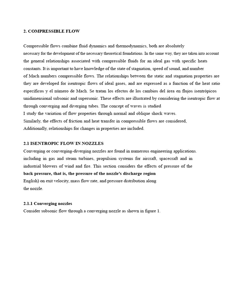 Understanding Compressible Flow Dynamics | PDF | Compressible Flow ...