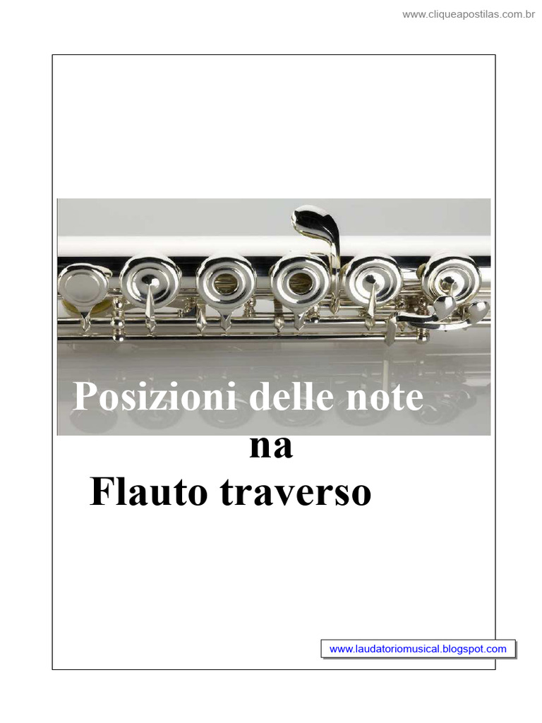 (Cliqueapostilas - Com.br) Posizioni Delle Note Nel Flauto Traverso | PDF