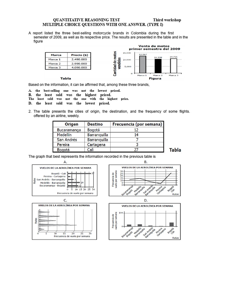 3rd. Adosela Workshop Quantitative Reasoning | PDF | Statistics