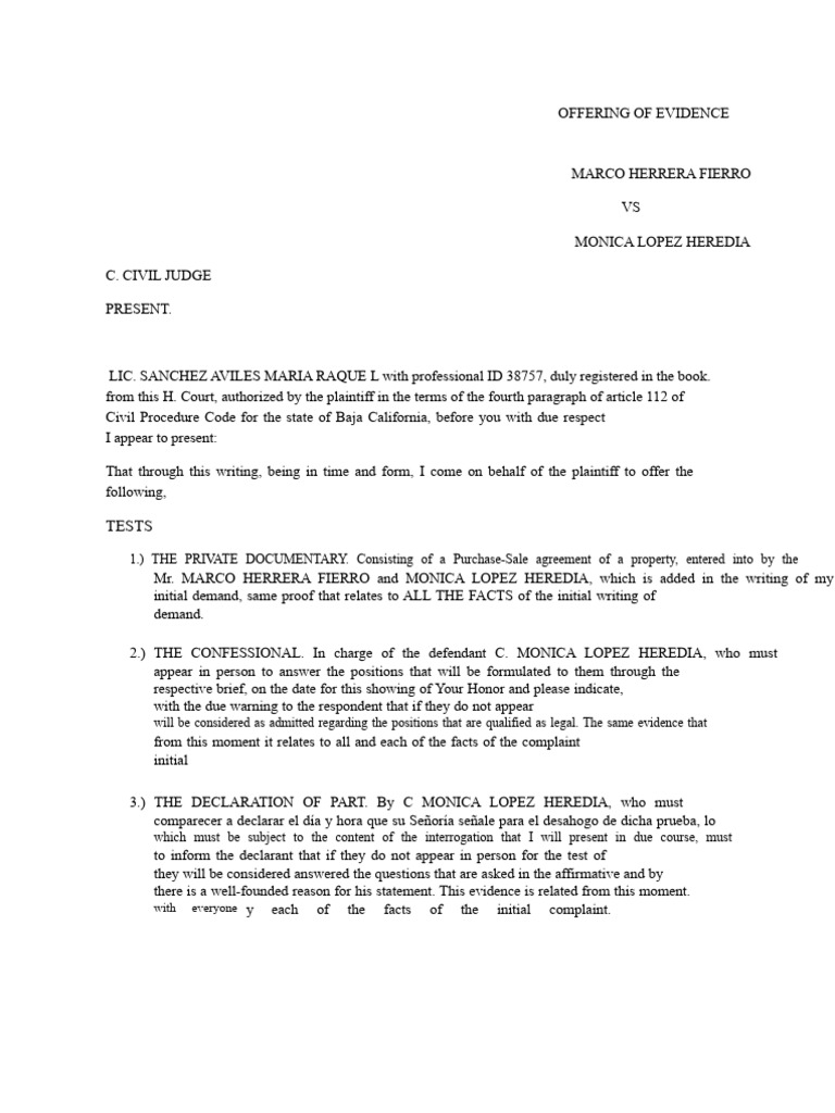 Evidence Submission in Civil Case | PDF | Trials | Lawsuit