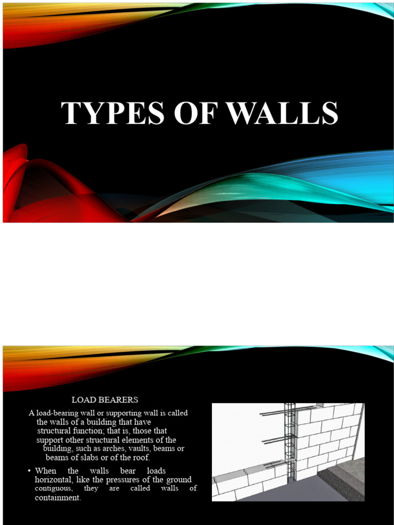 Types of Load-Bearing and Partition Walls | PDF | Wall | Brick