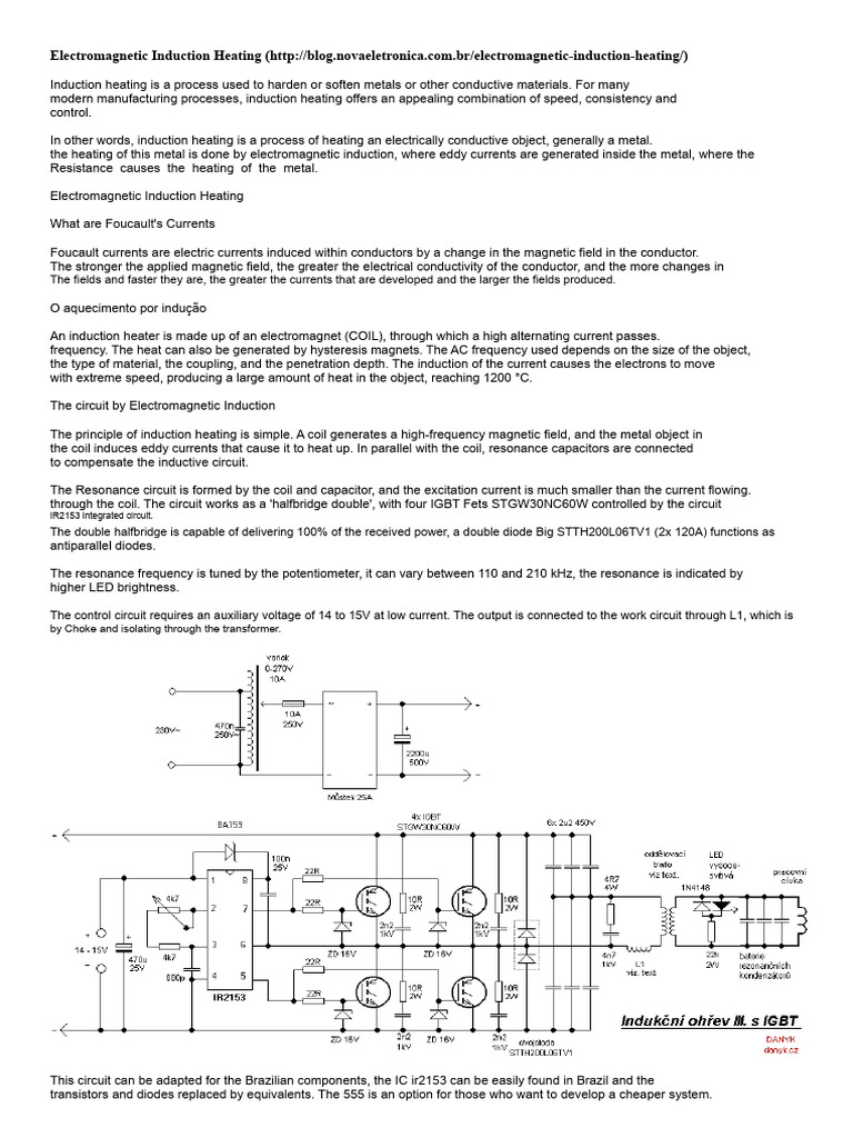Electromagnetic Induction Heating Guide | PDF | Electromagnetic ...