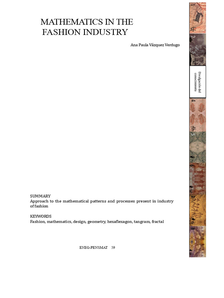 Mathematics in Fashion Design | PDF | Fashion | Fractal