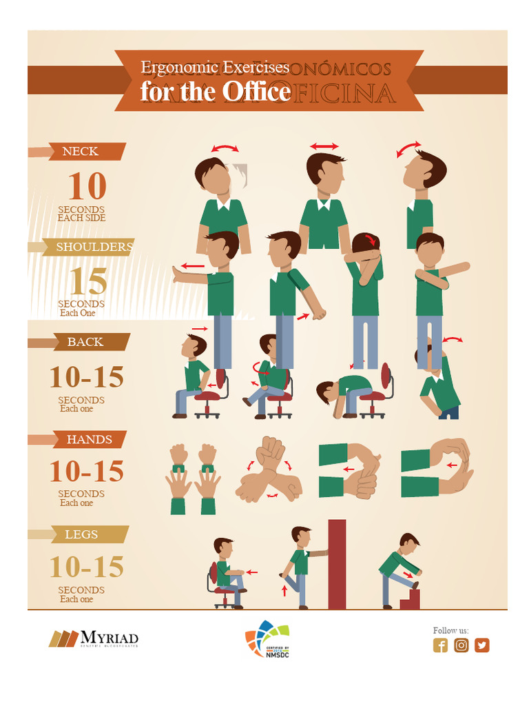 Office Ergonomic Exercise Guide | PDF