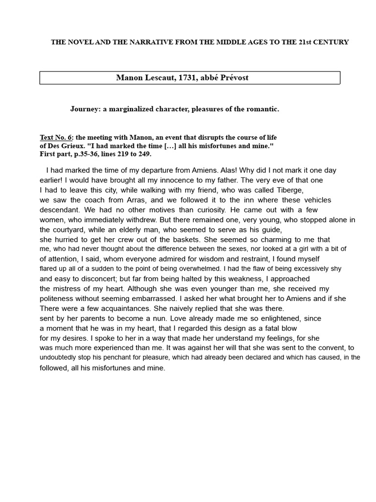 6 The Meeting With Manon TEXT | PDF