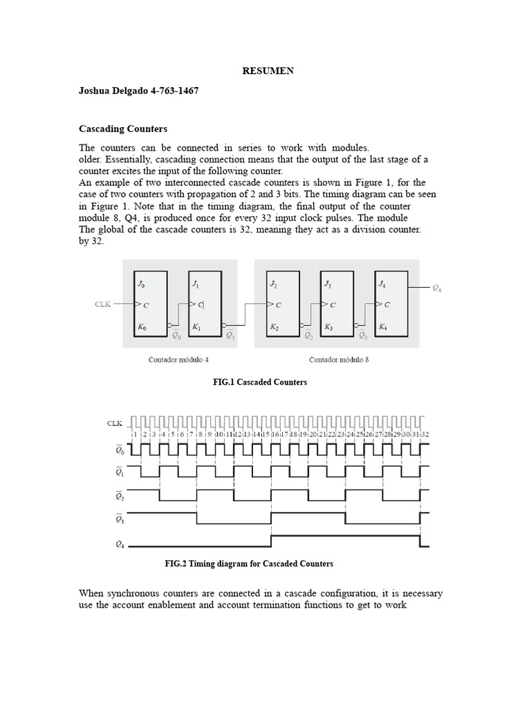 Cascading Counters and Decoding Techniques | PDF | Signal Processing ...