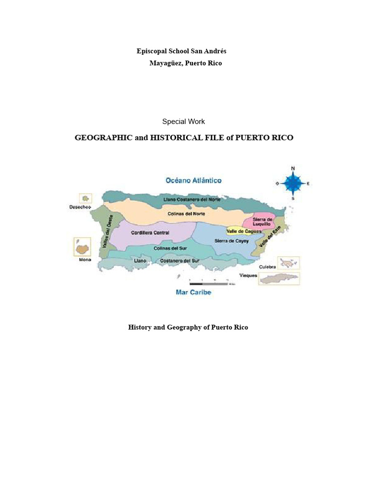 Puerto Rico Geography and History Guide | PDF | Dominican Republic ...