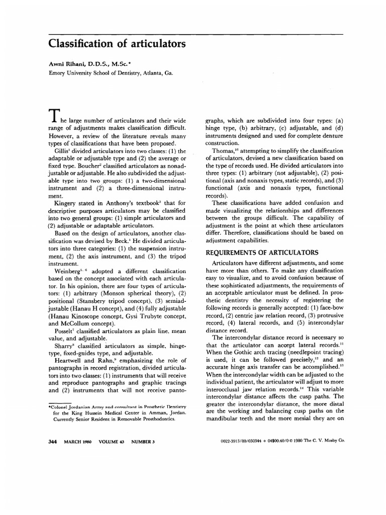 Classification Des Articulateurs | PDF