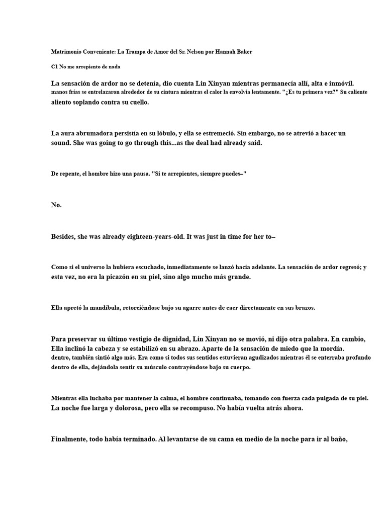 Matrimonio Conveniente: La Trampa de Amor Del Sr. Nelson | PDF