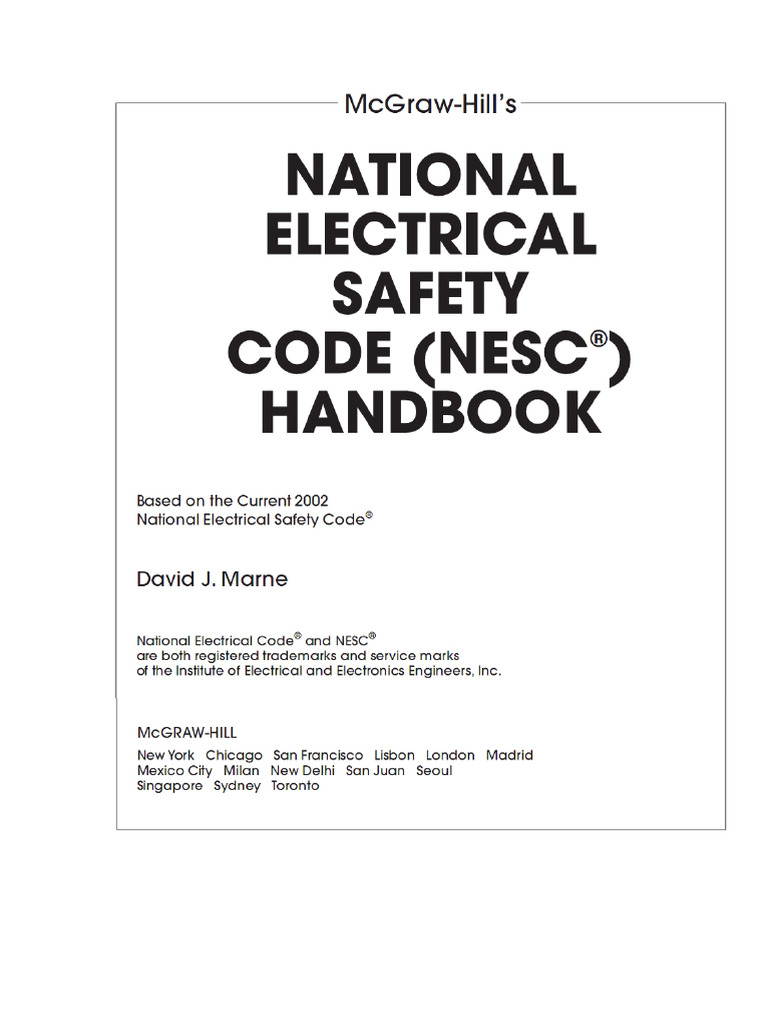 NESC Safety Distances Guidelines | PDF | Alternating Current | Direct ...
