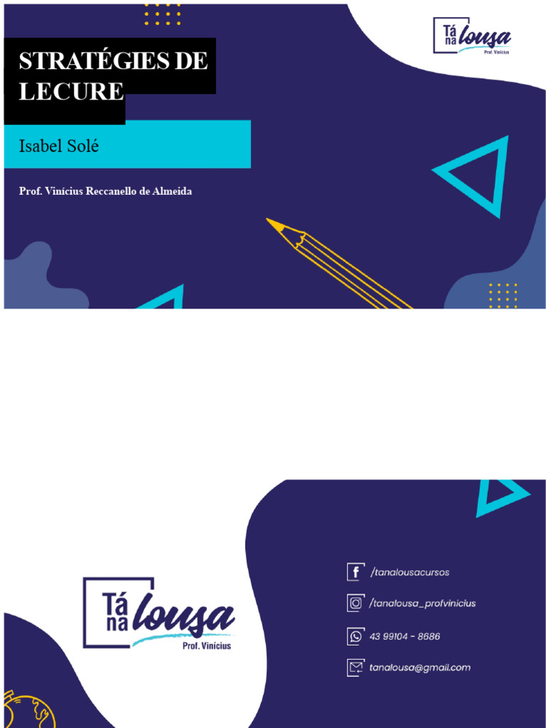 Stratégies de Lecture et Compréhension | PDF | Apprentissage | Concept ...