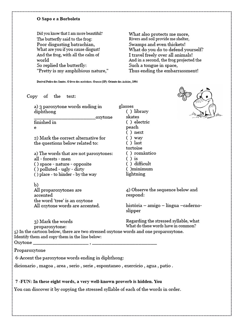 The Frog and The Butterfly | PDF | Phonology | Phonetics