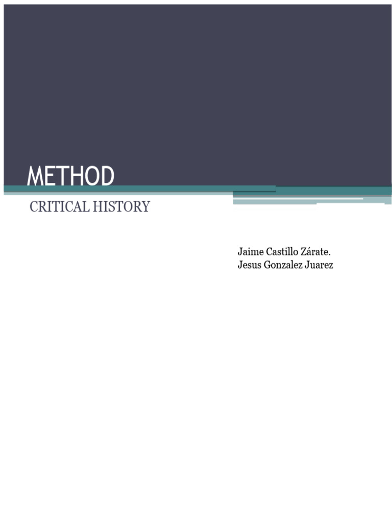 Historical-Critical Method in Biblical Studies | PDF | Bible | Linguistics