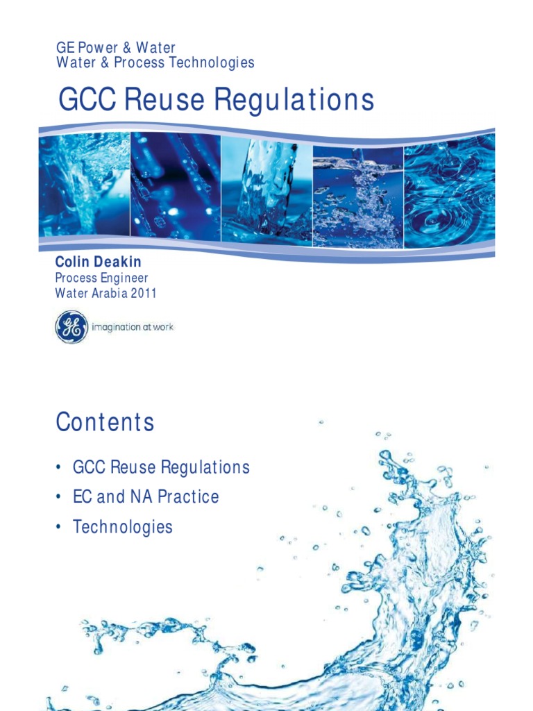 GCC Reuse Regulations: GE Power & Water Water & Process Technologies ...