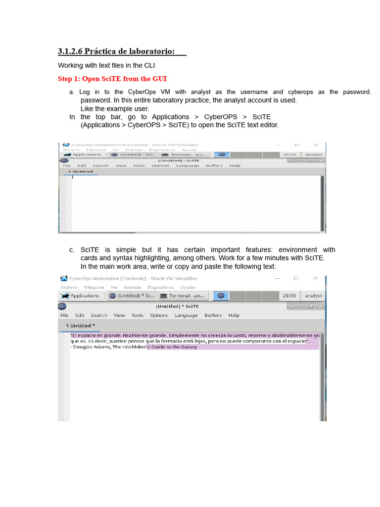 3.1.2.6 Laboratory Practice - Working With Text Files in The CLI | PDF ...