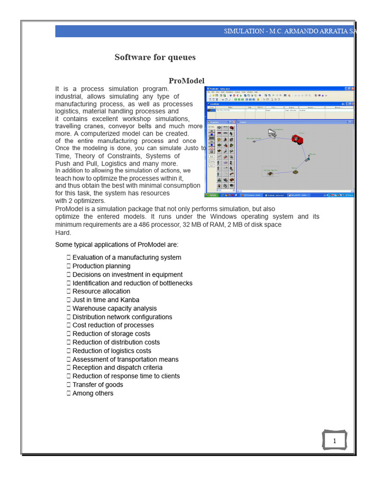 Process Simulation Software Overview | PDF | Simulation | Logistics