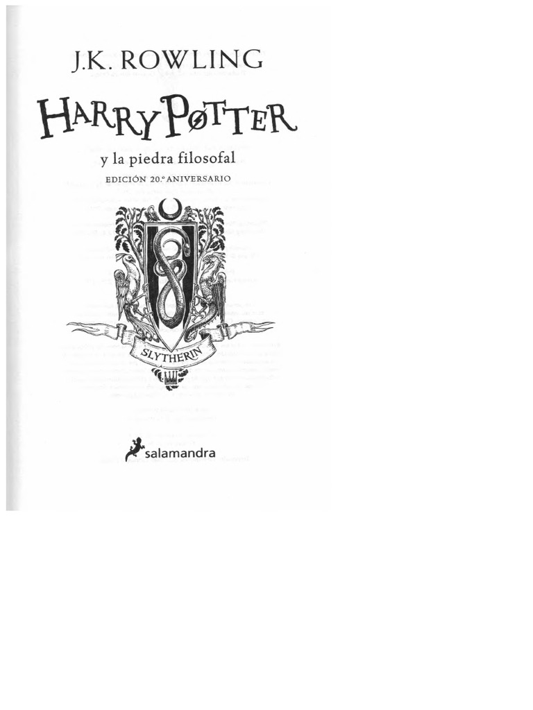 Slytherin HP and The Philosopher's Stone 20th Anniversary | PDF