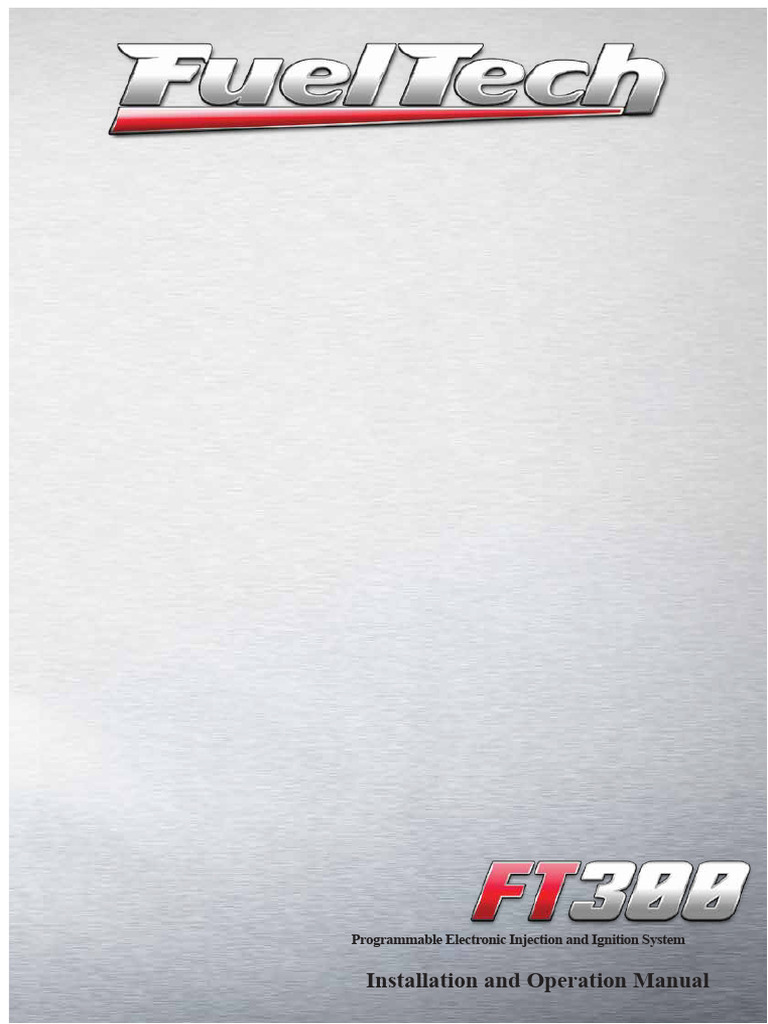 Programmable Injection & Ignition Manual | PDF | Fuel Injection | Throttle
