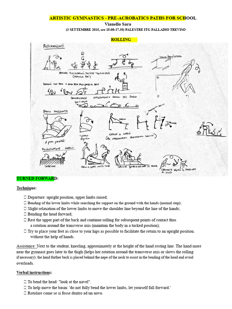 Pre-Acrobatic Gymnastics Techniques Guide | PDF | Human Leg | Pelvis