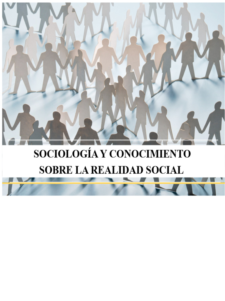 Sociología: Estudio de la Realidad Social | PDF | Sociología | Conocimiento