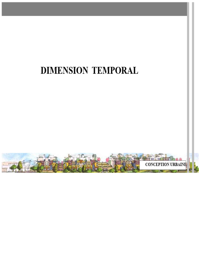 Dimension Temporelle en Conception Urbaine | PDF | Environnement naturel