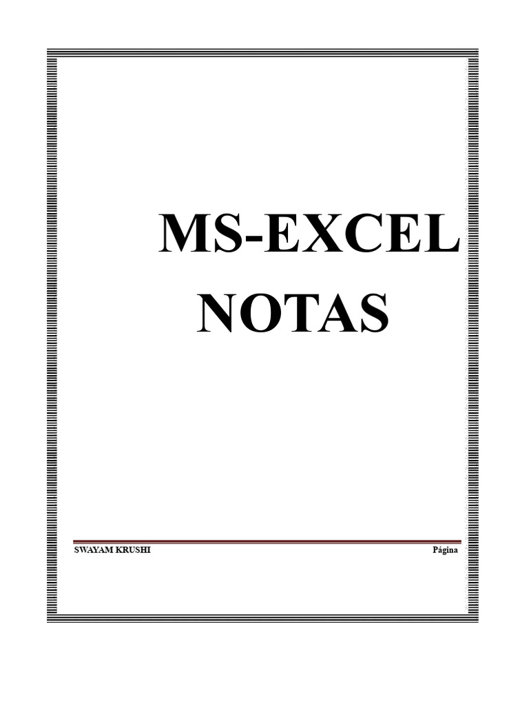 Curso Básico de Microsoft Excel | PDF | Microsoft Excel | Janela ...