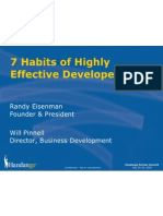7 Habits of Highly Effective Developers: Randy Eisenman Founder & President Will Pinnell Director, Business Development