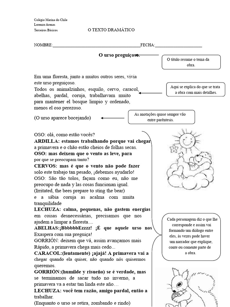 Guia Texto Dramático | PDF