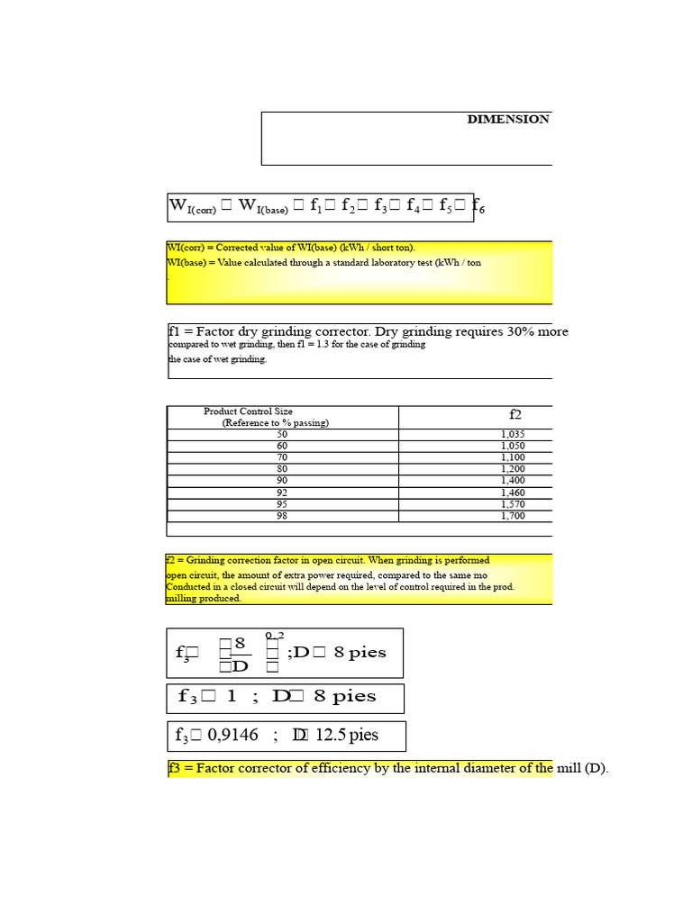 Ball Mill Power and Efficiency Calculations | PDF | Mill (Grinding)