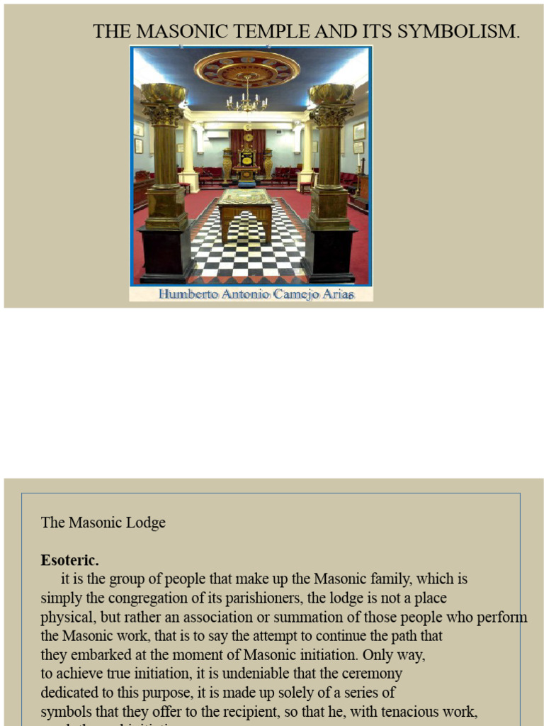 Masonic Temple Symbolism Explained | PDF | Freemasonry | Temple