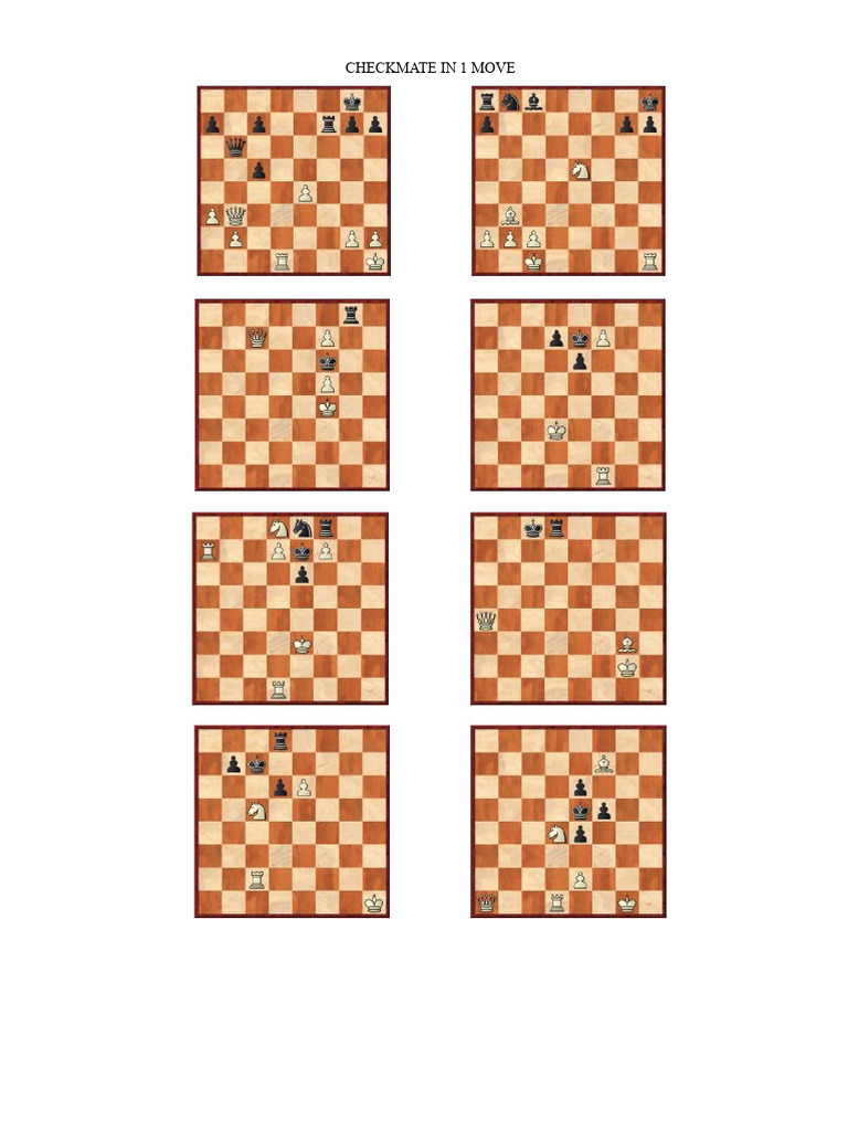 Checkmate in 1 Move | PDF