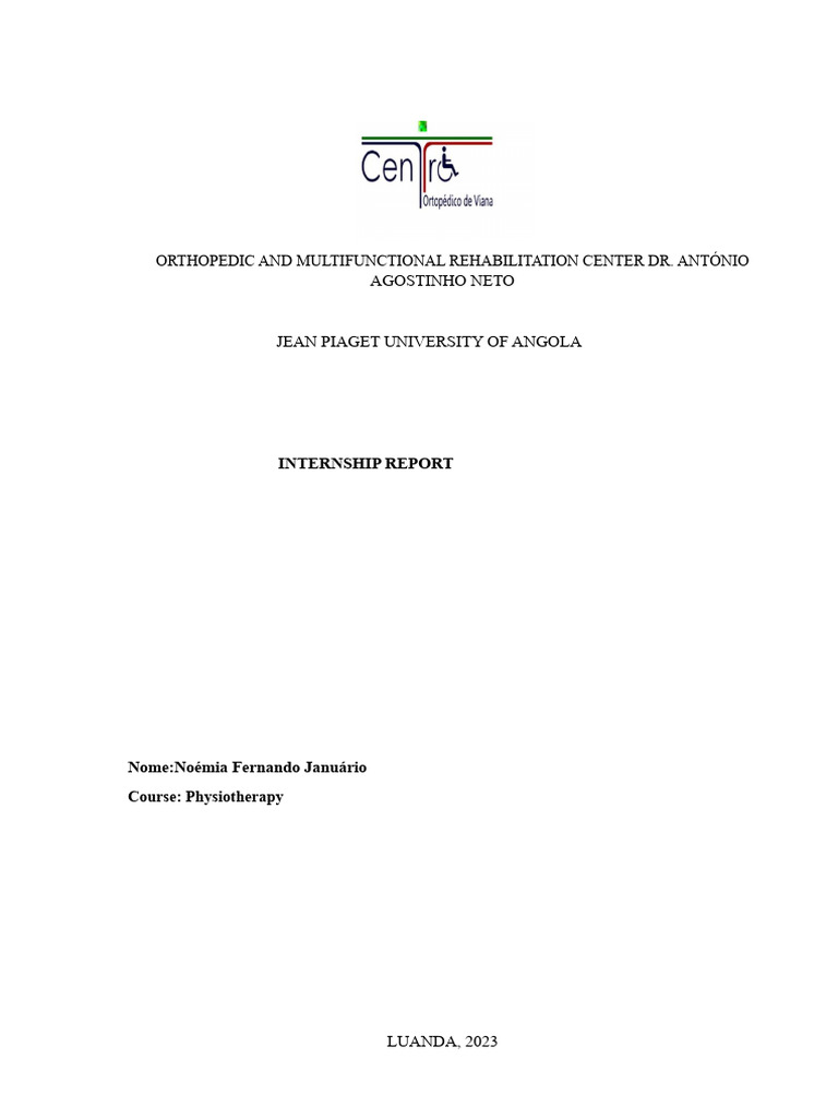 Physiotherapy Internship Report 2023 | PDF | Physical Therapy | Massage
