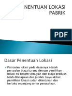 Perencanaan Lokasi Pabrik