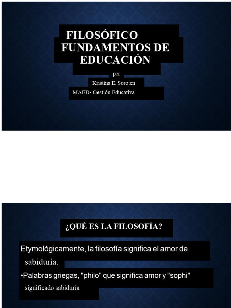 Fundamentos de Filosofía Educativa | PDF | Plan de estudios | Enseñando