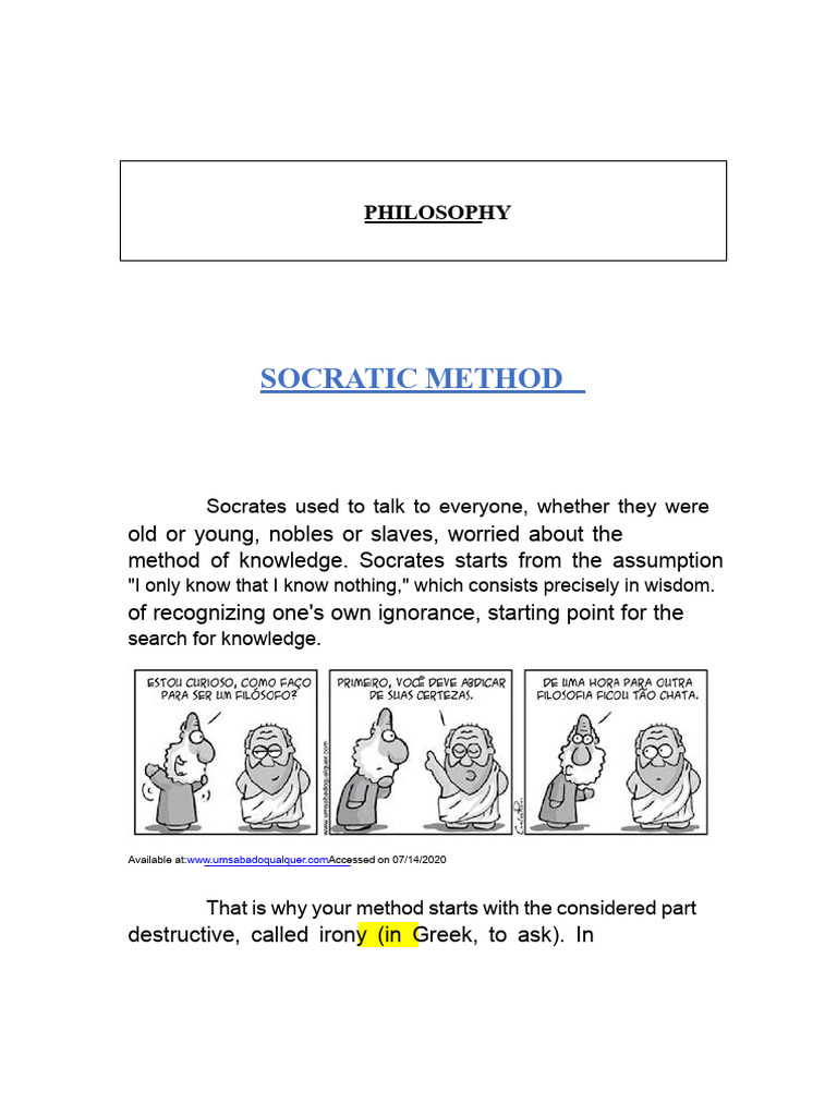 Understanding Socratic Method and Irony | PDF | Socrates | Epistemology