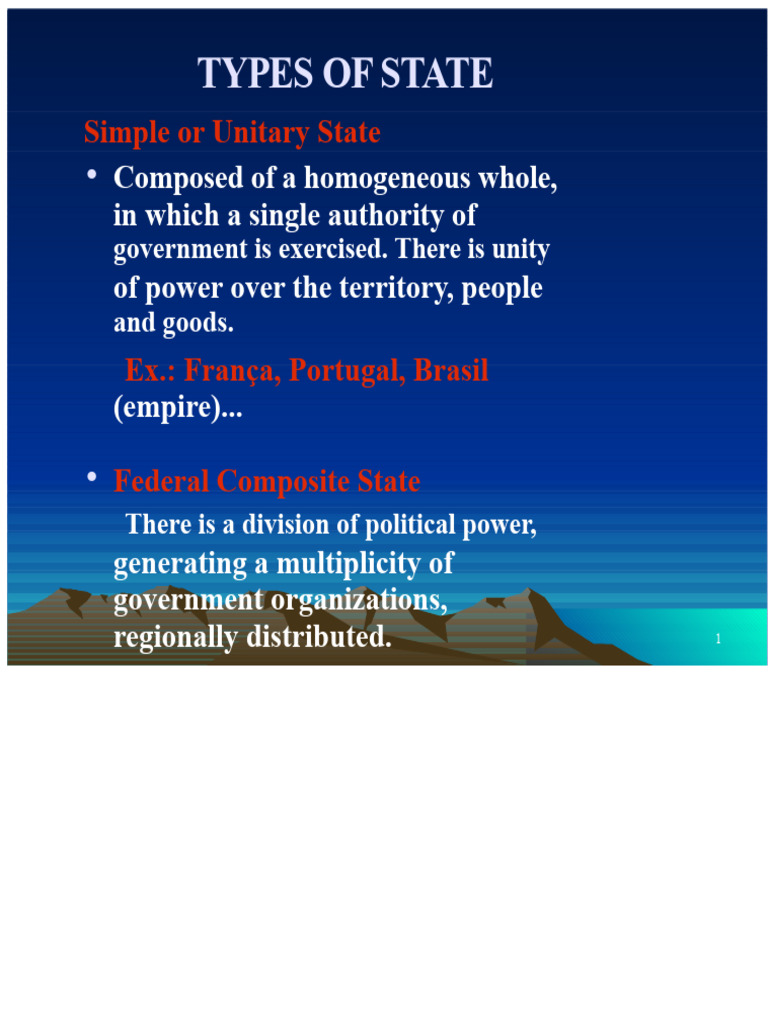 Types of State and Government Systems | PDF