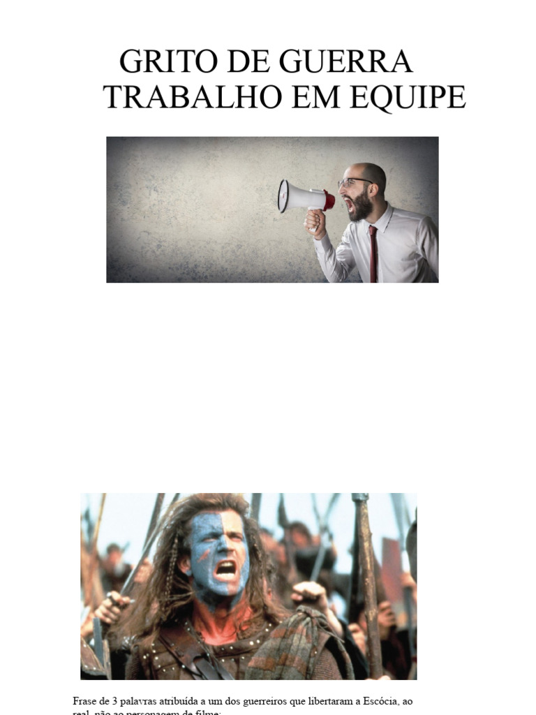 Grito de Guerra: Motivação em Equipe | PDF