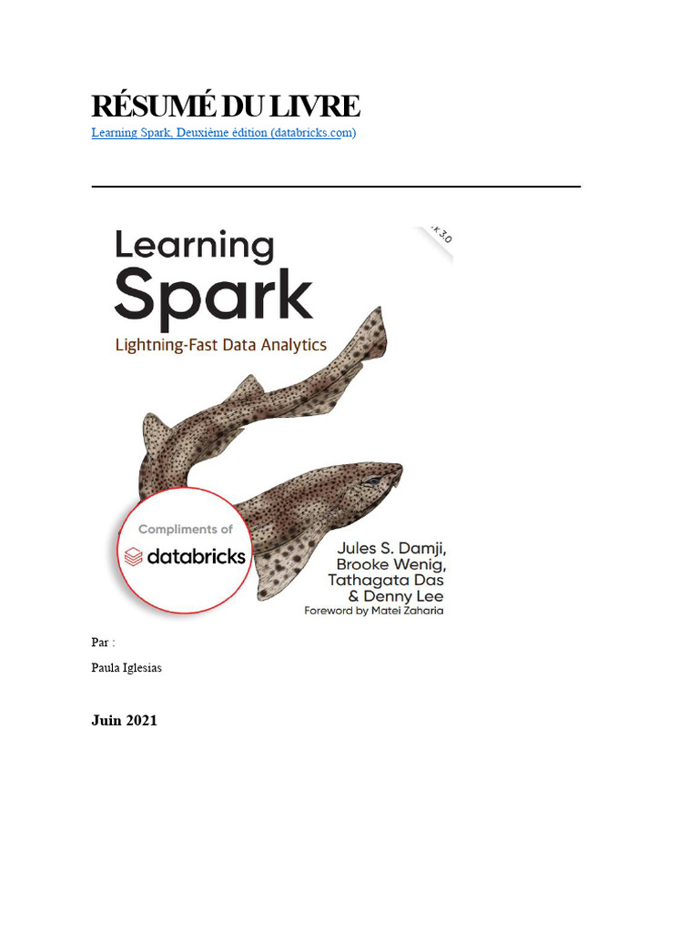 Guide complet sur Learning Spark 2.0 | PDF | Apache Spark | Java ...