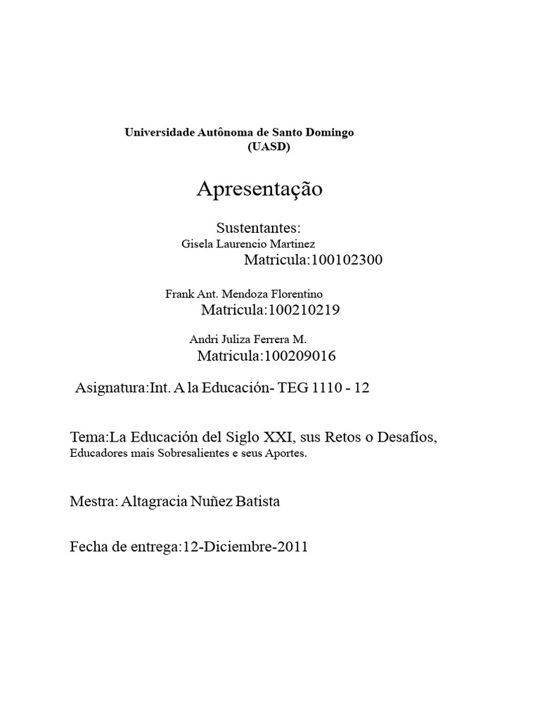 Educação do Século XXI: Desafios e Inovações | PDF | Aprendizado | Science