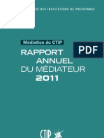 Rapport Annuel 2011 Du Médiateur Du CTIP