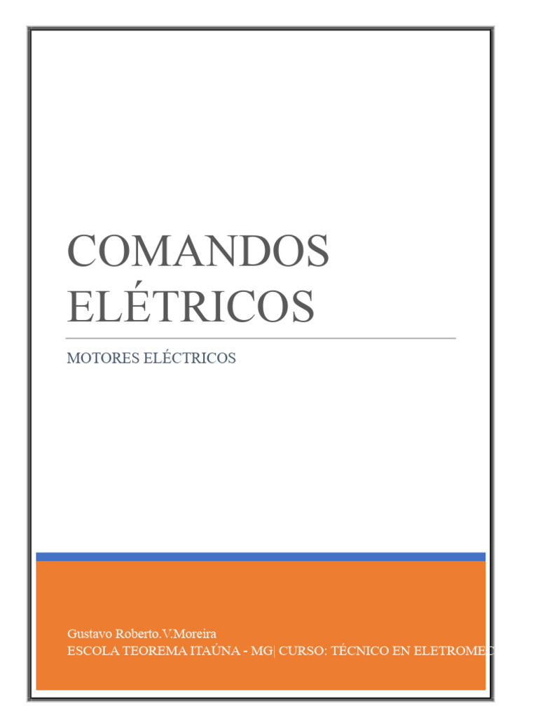 Comandos Eléctricos en Motores Eléctricos | PDF | Motor eléctrico ...