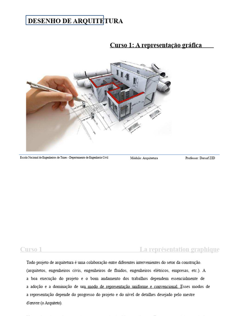 Representação Gráfica em Arquitetura | PDF | Engenharia | Desenho