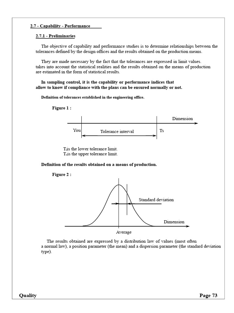 2.7 - Capability - Performance | PDF | Engineering Tolerance | Standard ...