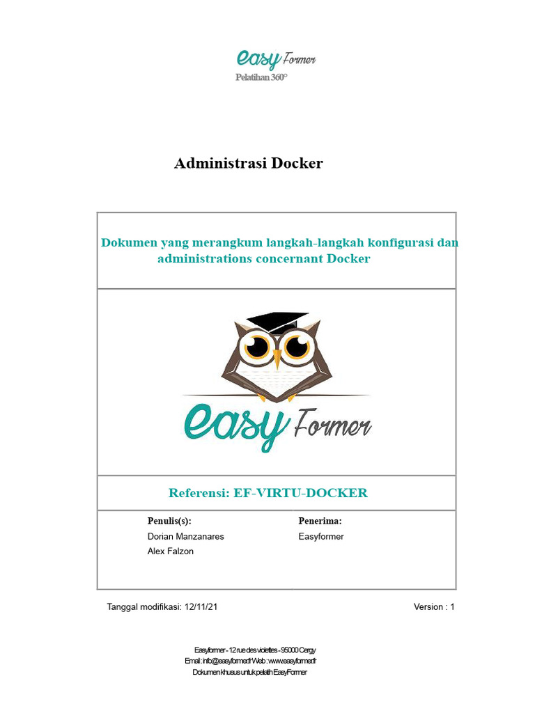 Panduan Administrasi Docker Lengkap | PDF